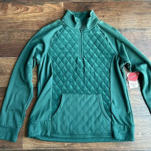 NEW St. John's Bay Pullover Sweatshirt | Velour Sweatshirt | Cozy | Green